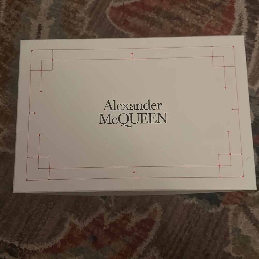 Mens Alexander McQueen Shoes Size 12 Euro 45 White Blue